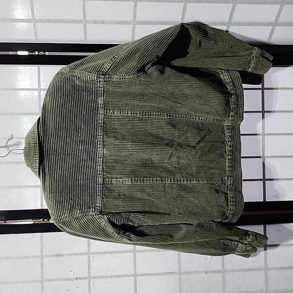 Vintage Simply Fashion Corduroy cropped jacket M Emerald Green. - Picture 2 of 6